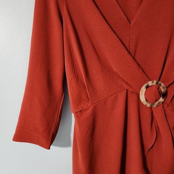 Timing V-Neck Long Sleeve Dress - Picture 2 of 12